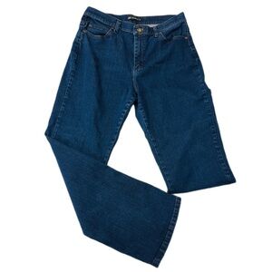 Lee Women's Relaxed Fit Jeans in Dark Blue Denim Size 12 Medium